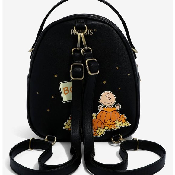 Peanuts Snoopy & Woodstock The Great Pumpkin Convertible Light-Up Mini Backpack main image 5